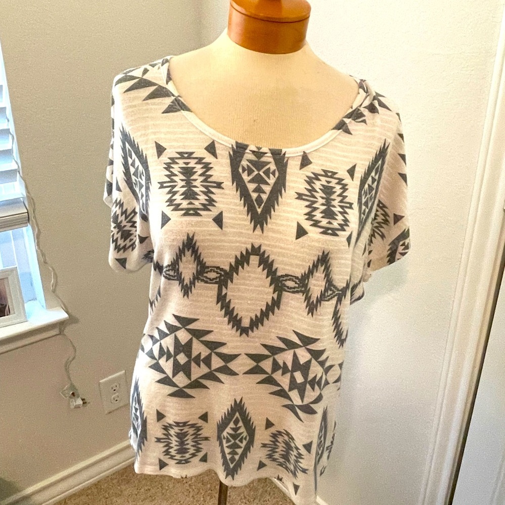 White Tribal Blouse